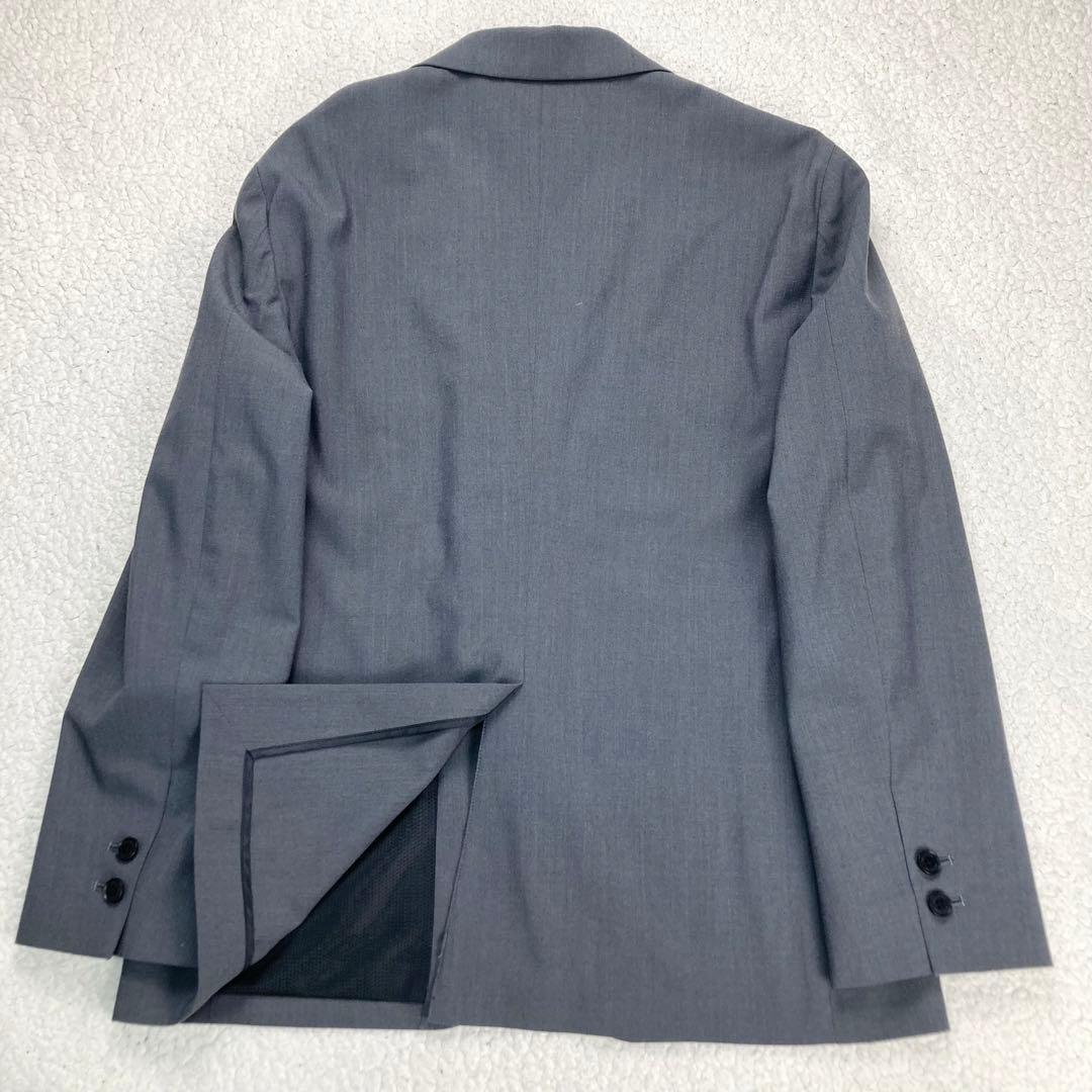 美品 DESCENTE セットアップスーツ ストレッチ 洗える 軽量 グレー