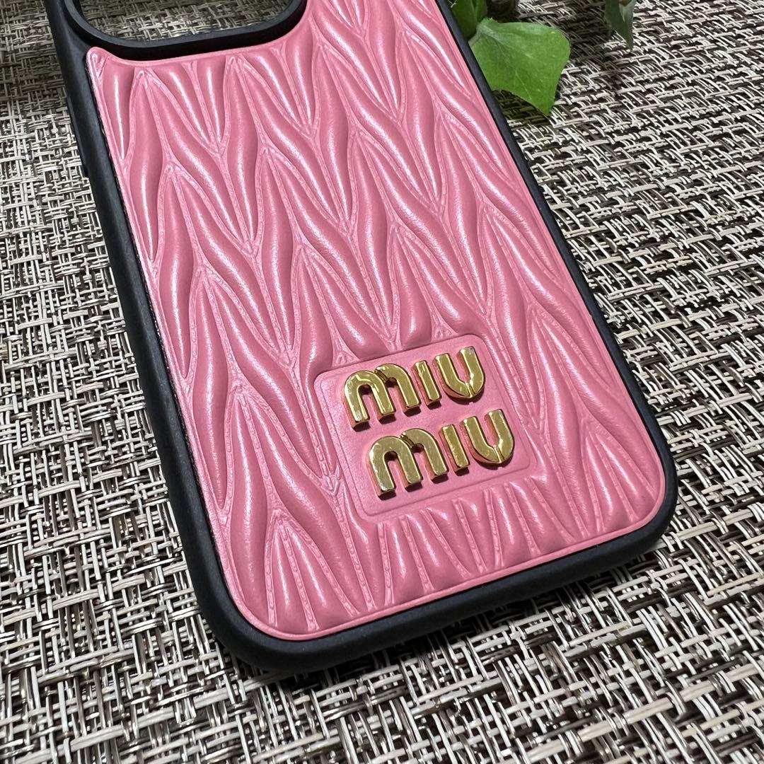 miu miu ピンク iPhone14PROケース