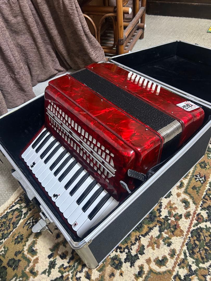 【KYORITSU】 キョーリツ アコーディオン ACD-400RD ケース付