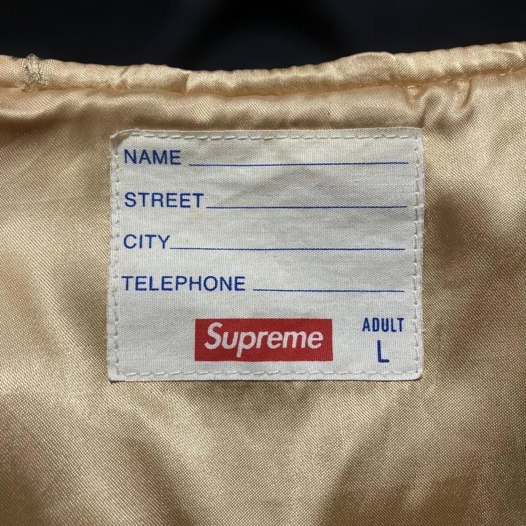 ジャケット・アウター Supreme Old English Zip Varsity Jacket L