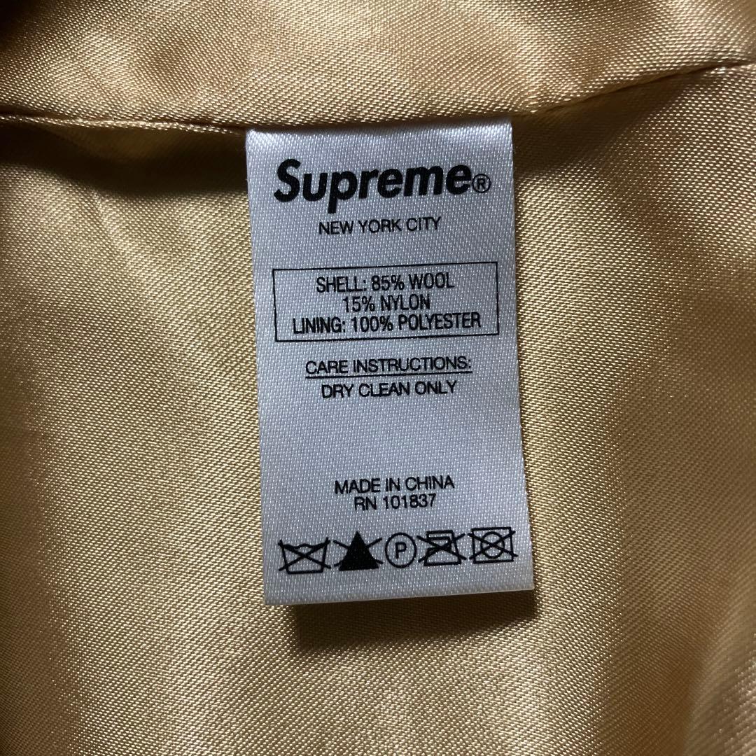 ジャケット・アウター Supreme Old English Zip Varsity Jacket L