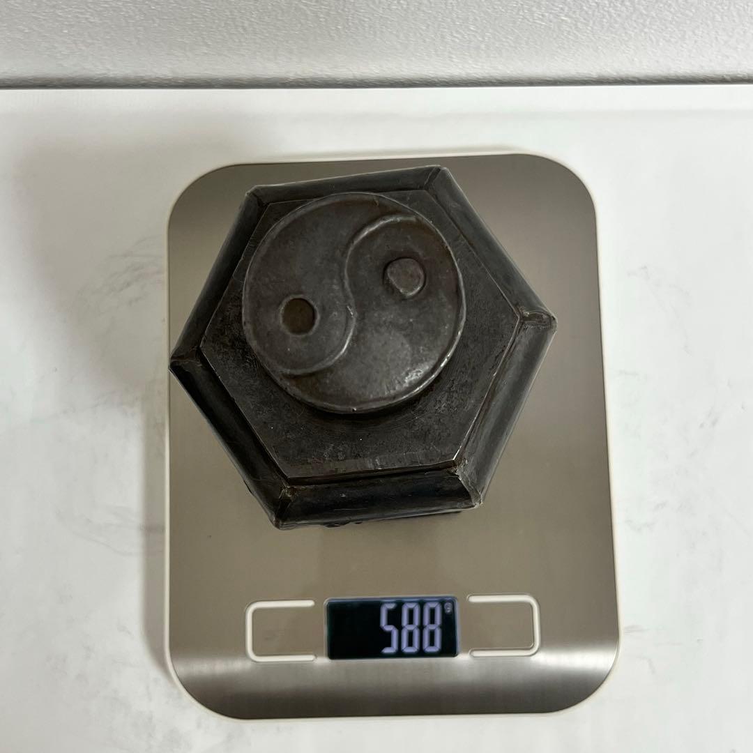 時代物 茶道具 唐物 在銘 点銅 錫 茶心壺 茶入一対 煎茶道具 旧家蔵出