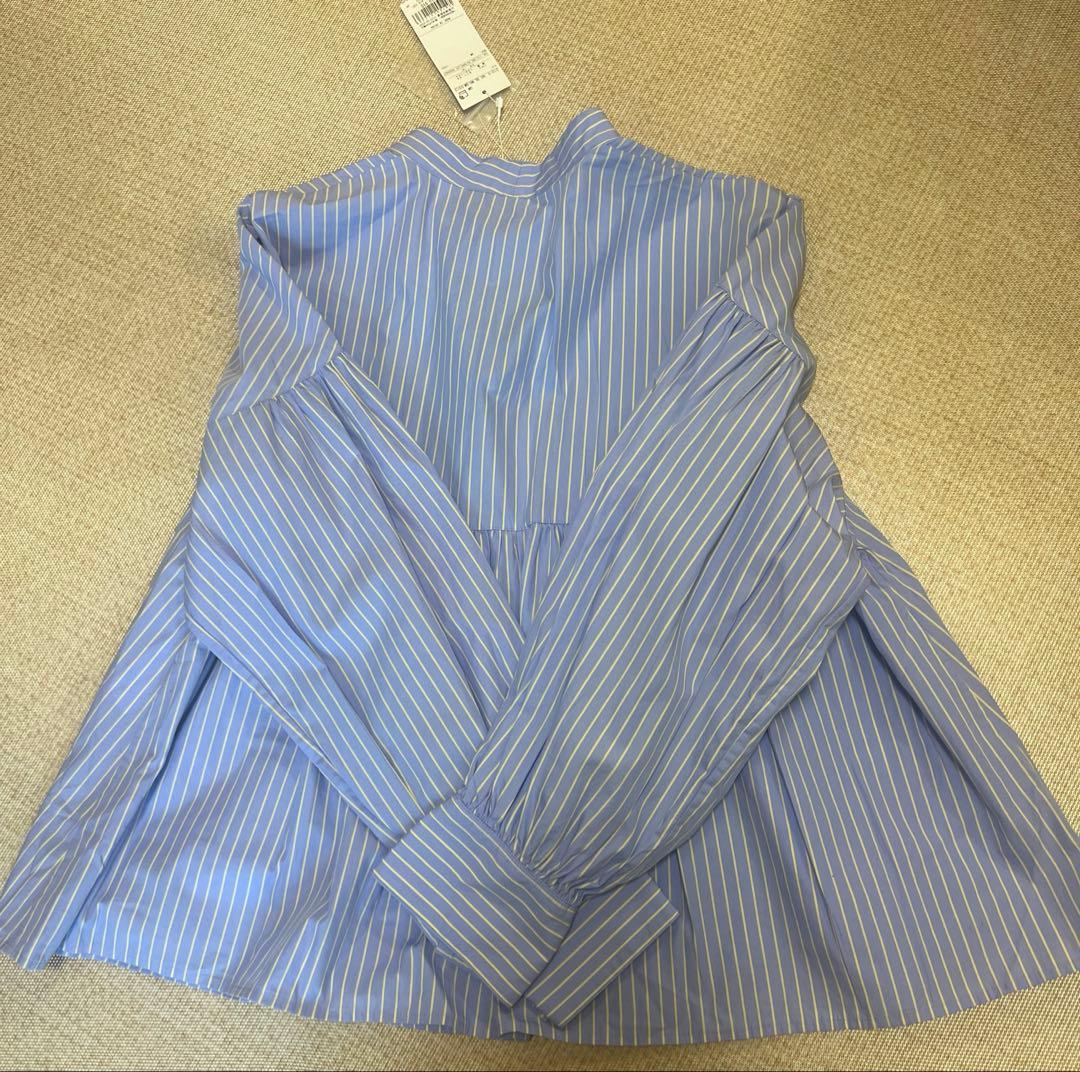 23区新品未使用洗えるCANCLINI ギャザー フレア ブラウスサイズ38