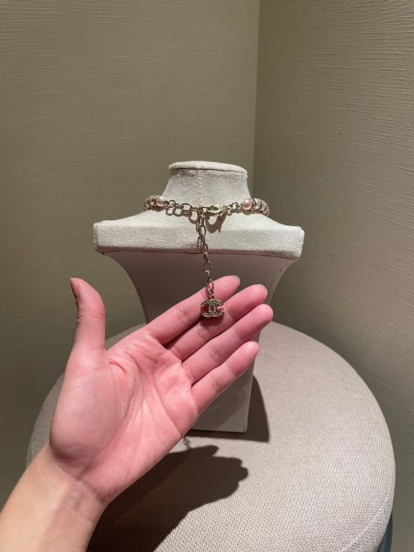 質屋に行く明日まで！CHANEL パール&ビジューネックレス　チョーカー