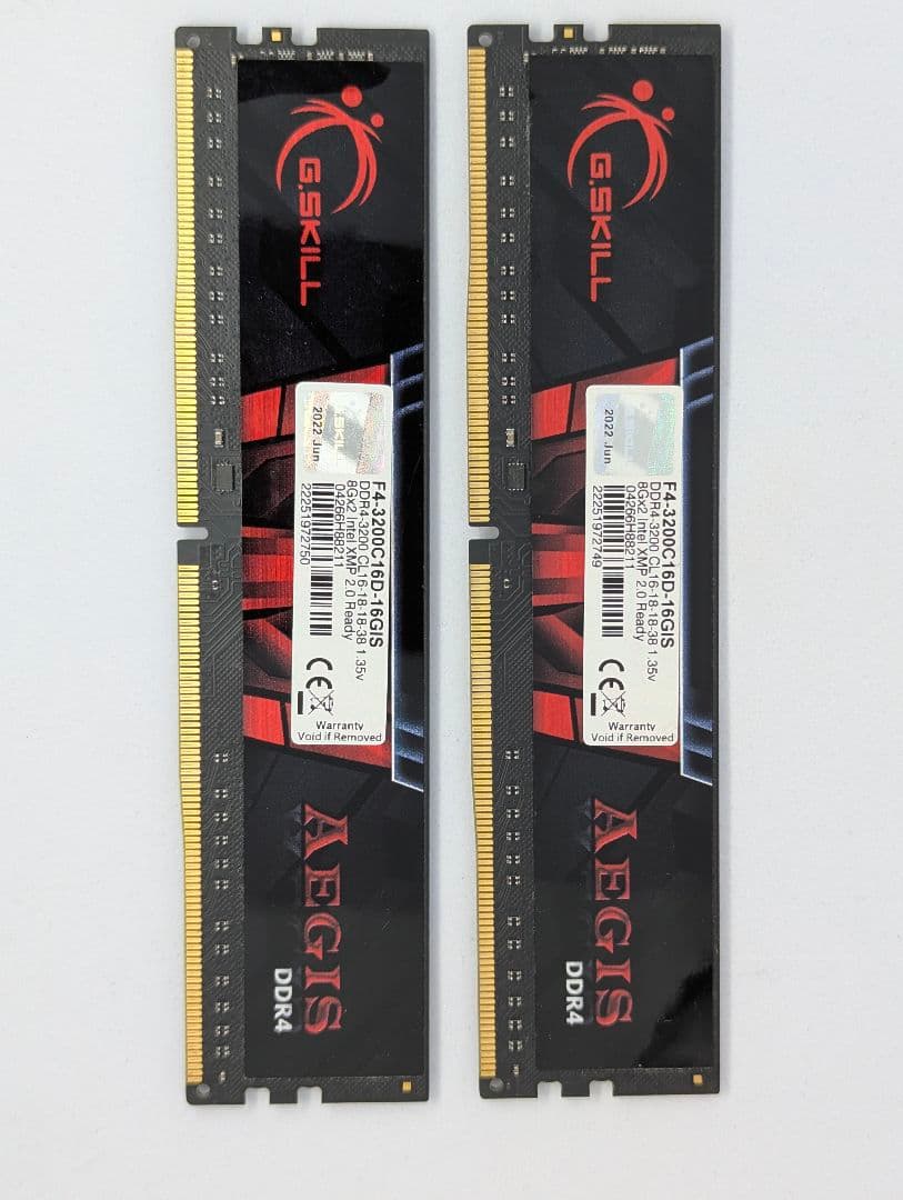 DDR4 16GB (2x8GB) 3200 メモリー