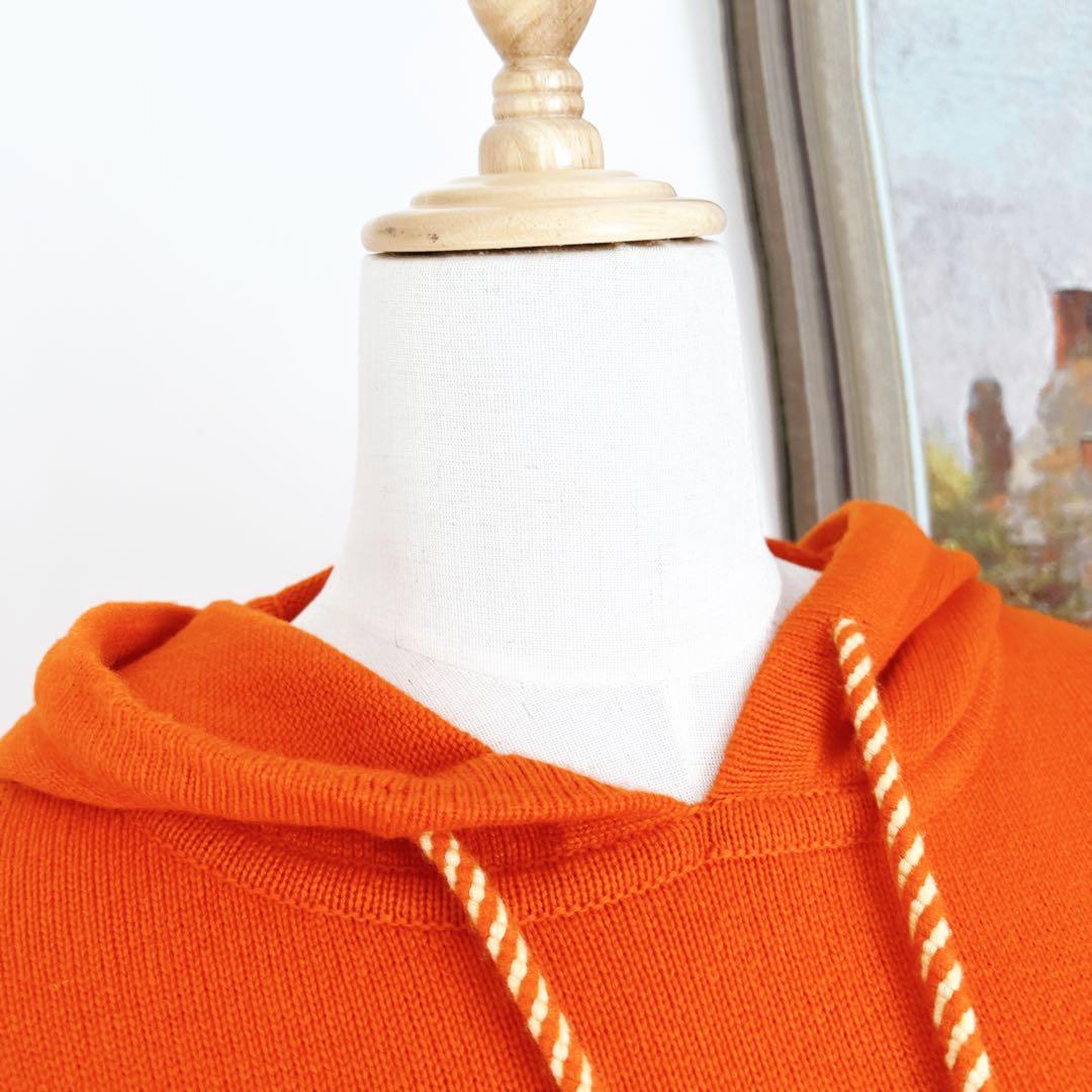 美品HERMESエルメス パーカー シェーヌダンクル　カシミヤニット　ワンピース