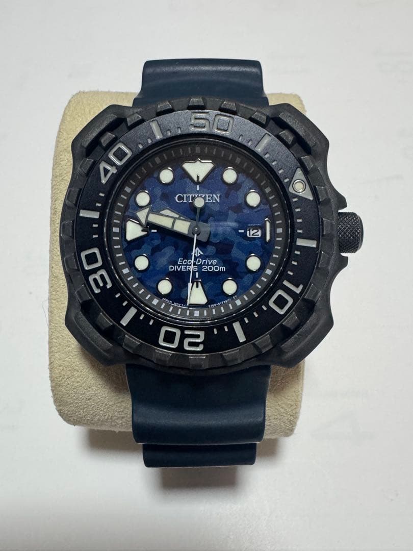 CITIZEN Eco-Drive Diver's 200m ネイビー美品