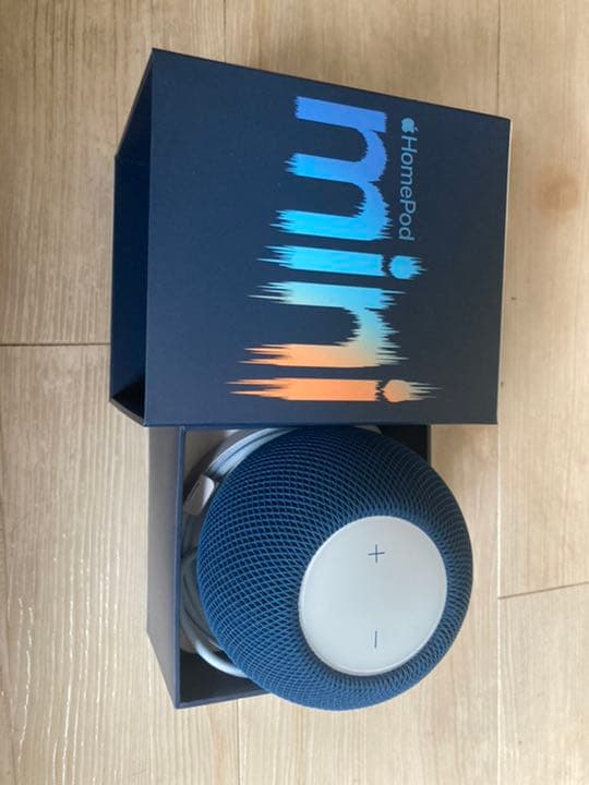 Apple スマートスピーカー Pod mini ブルー MJ2C3J…