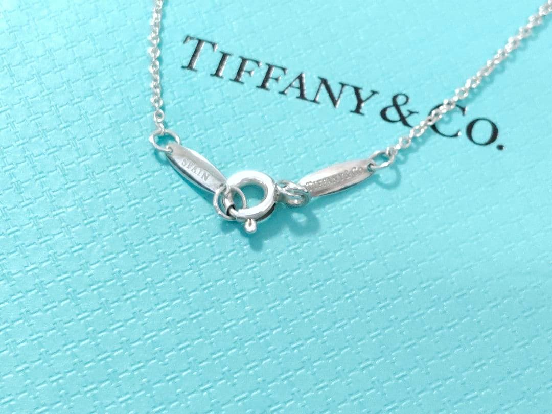 【極美品】ティファニー　ビーンデザインペンダント　ネックレス　シルバー925