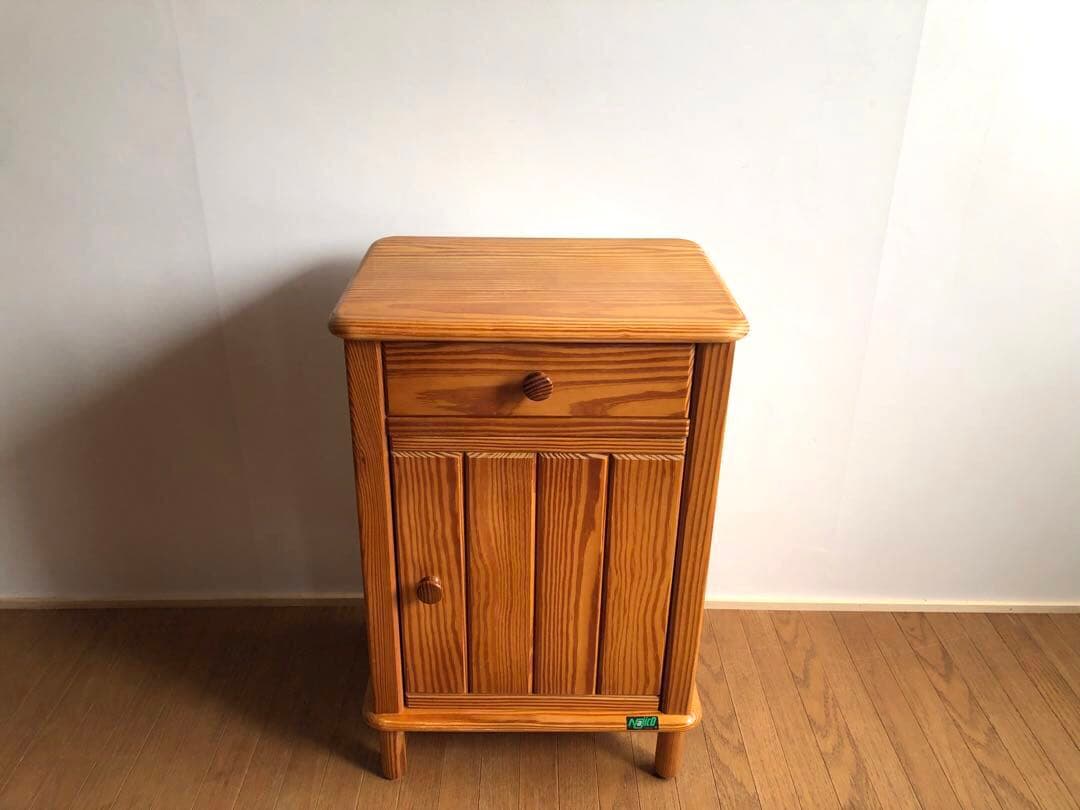 パイン材 najico ナジコ サイドチェスト ヴィンテージ 収納棚 電話台