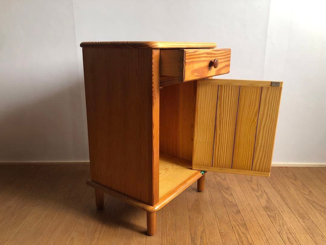 パイン材 najico ナジコ サイドチェスト ヴィンテージ 収納棚 電話台