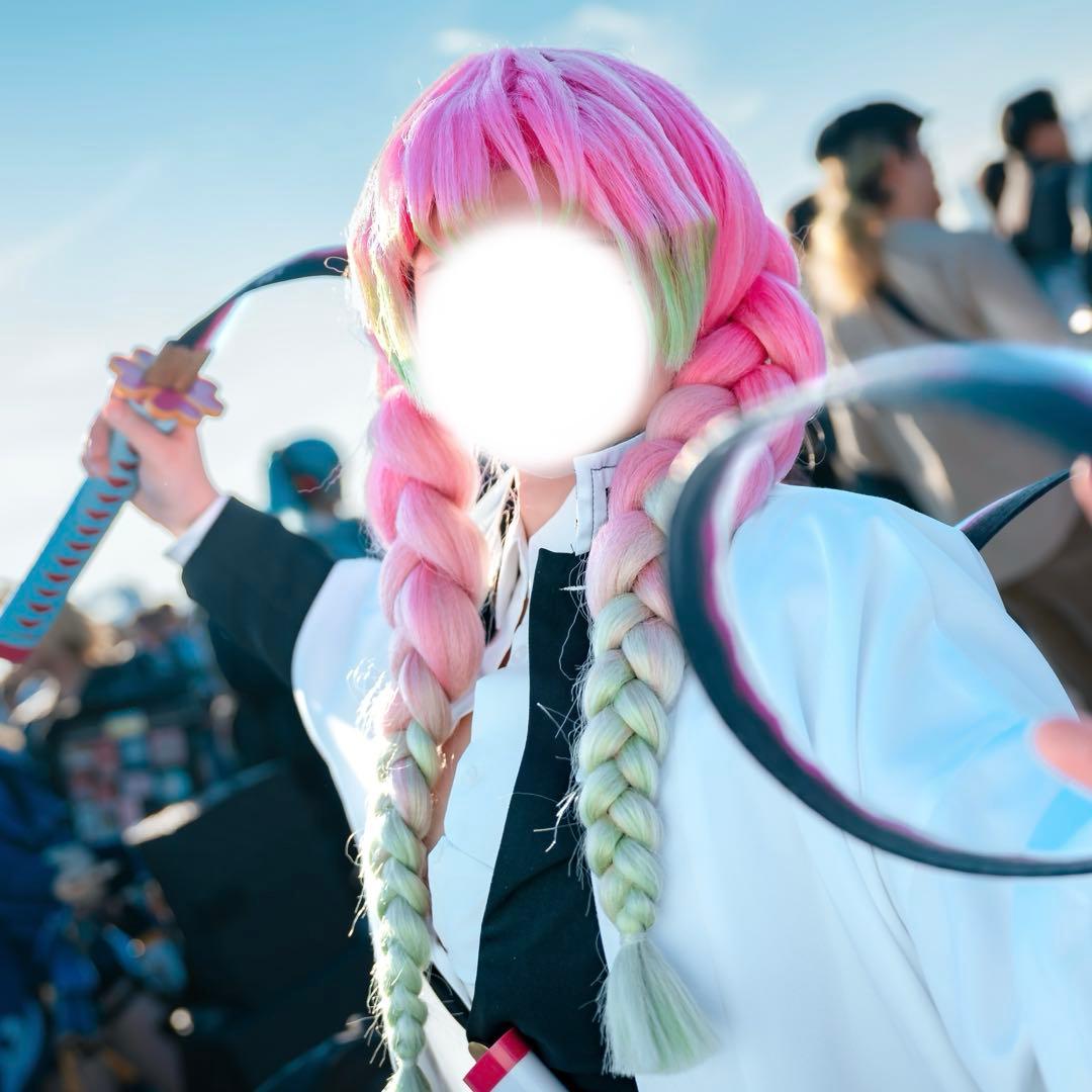 甘露寺蜜璃　ウィッグ　鬼滅の刃