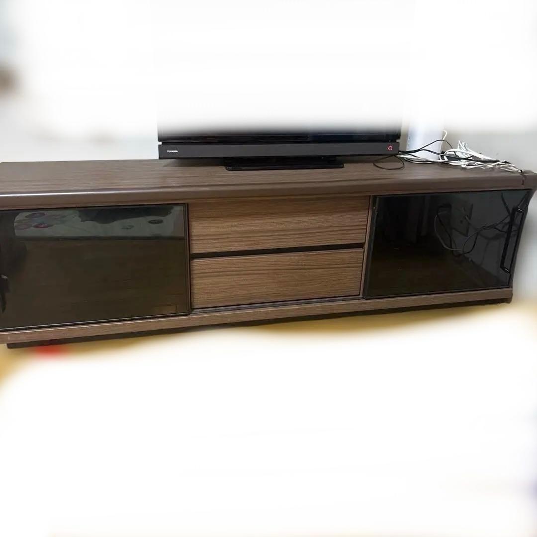 【残り2週間で粗大ゴミ】テレビ台　ローボード　ブラウン木製　幅150cm
