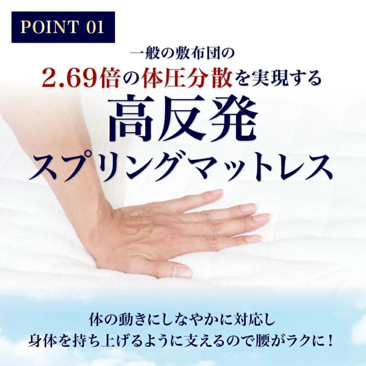 大幅値下げ雲のやすらぎプレミアムマットレス