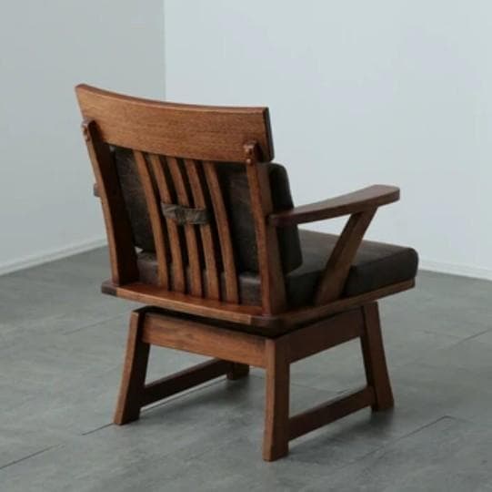 IFC DC BSU　1脚　回転式ダイニングチエア　ブラウン　肘付き　アーム