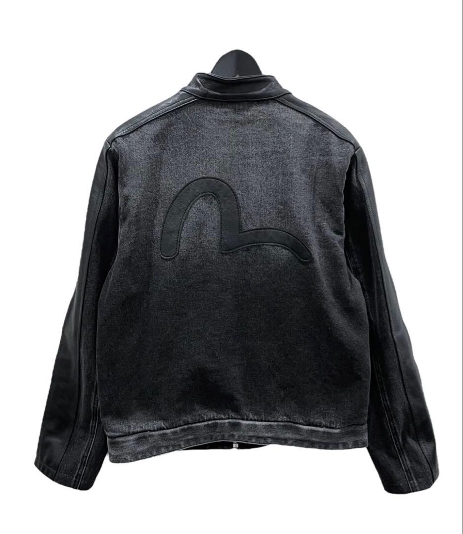 値下げ可Evisu デニムレザージャケット