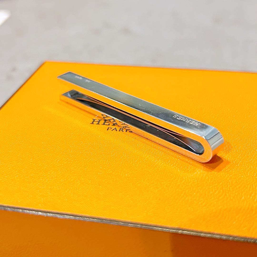 【超希少】HERMES Hデザイン ネクタイピン タイバー silver925
