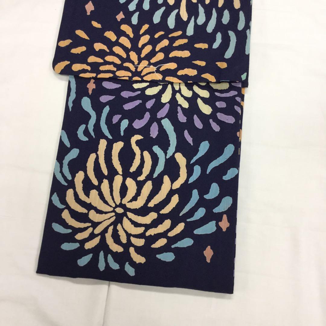 浴衣 ツモリチサト ブランドゆかた 紺色地に花火 014