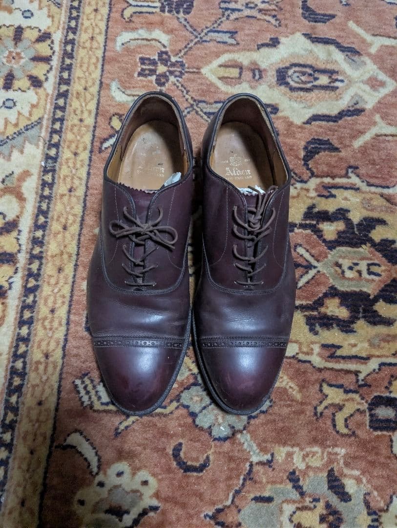 シ*ル様 Alden ダークブラウン ドレスシューズサイズ11ハーフBワイズ定価