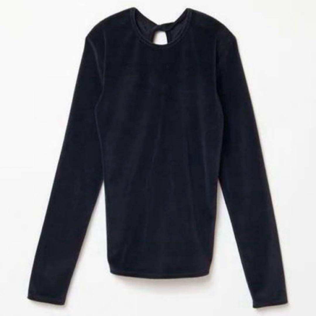 トップス THE SHISHIKUI Twist velor/BLACK