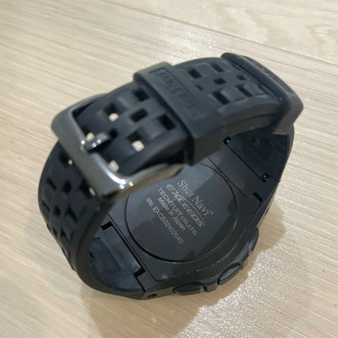 ショットナビ　エクシード 腕時計型 GPSゴルフナビ 距離計測器　ブラック