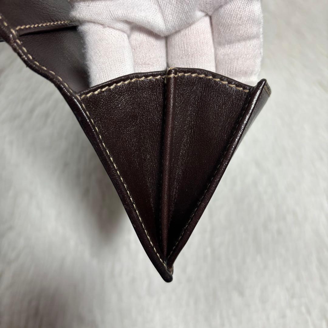 ✨美品✨ グッチ 長財布 GGキャンバス インターロッキング 二つ折り ブラウン