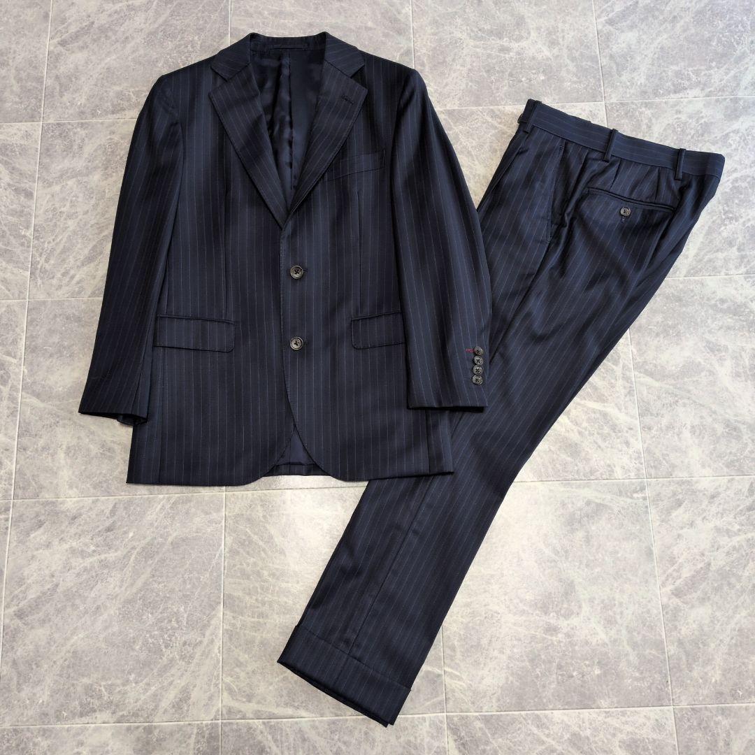 【未使用級】ゼニア　スーツ上下　ロイヤルスタイル　トラベラー