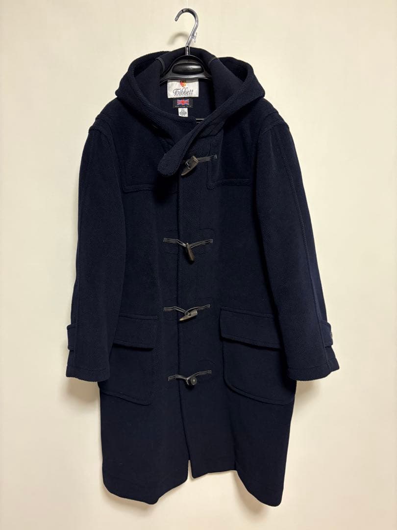 tibbett 英国製 ダッフルコート ネイビー UK36サイズ ウール