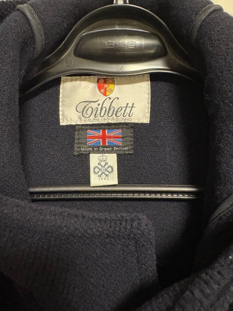 tibbett 英国製 ダッフルコート ネイビー UK36サイズ ウール