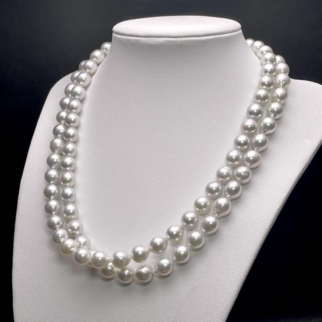 【オーロラ/テリ最強◎】タサキ アコヤ ブルーパール ネックレス 9mm 鑑別書