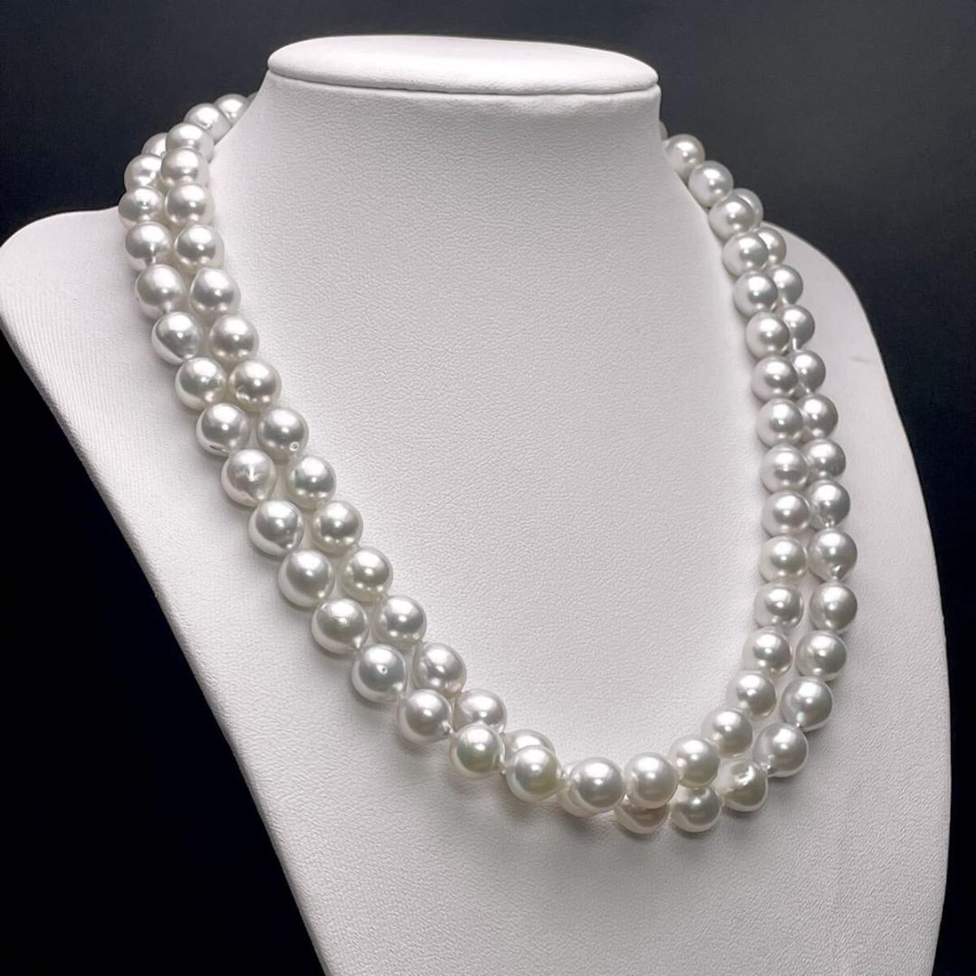 【オーロラ/テリ最強◎】タサキ アコヤ ブルーパール ネックレス 9mm 鑑別書