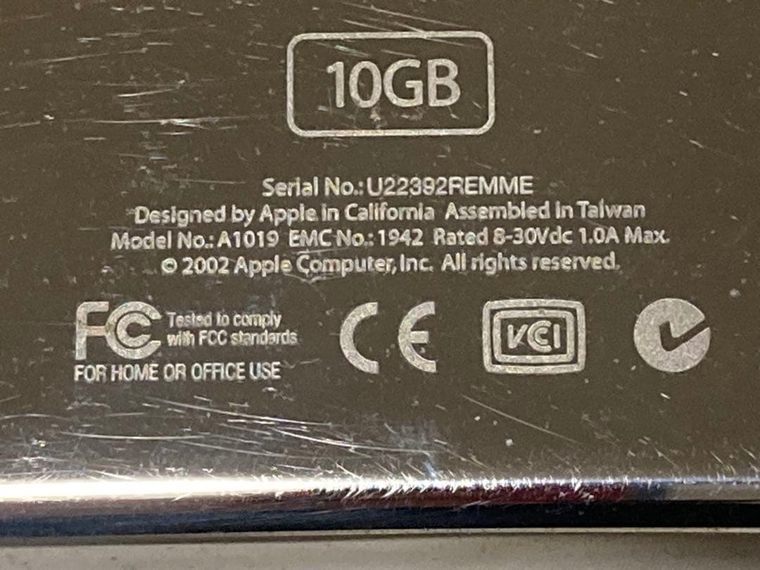iPod 第2世代　A1019 10GB
