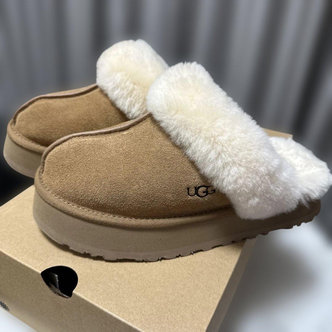 UGG Disquette Slipper Chestnut アグ 厚底サンダル
