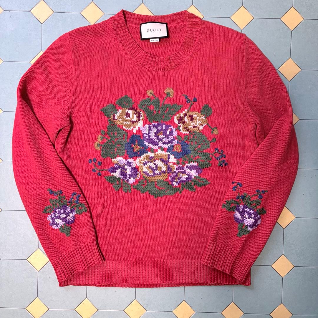 GUCCI ニット　赤　ミケーレ期