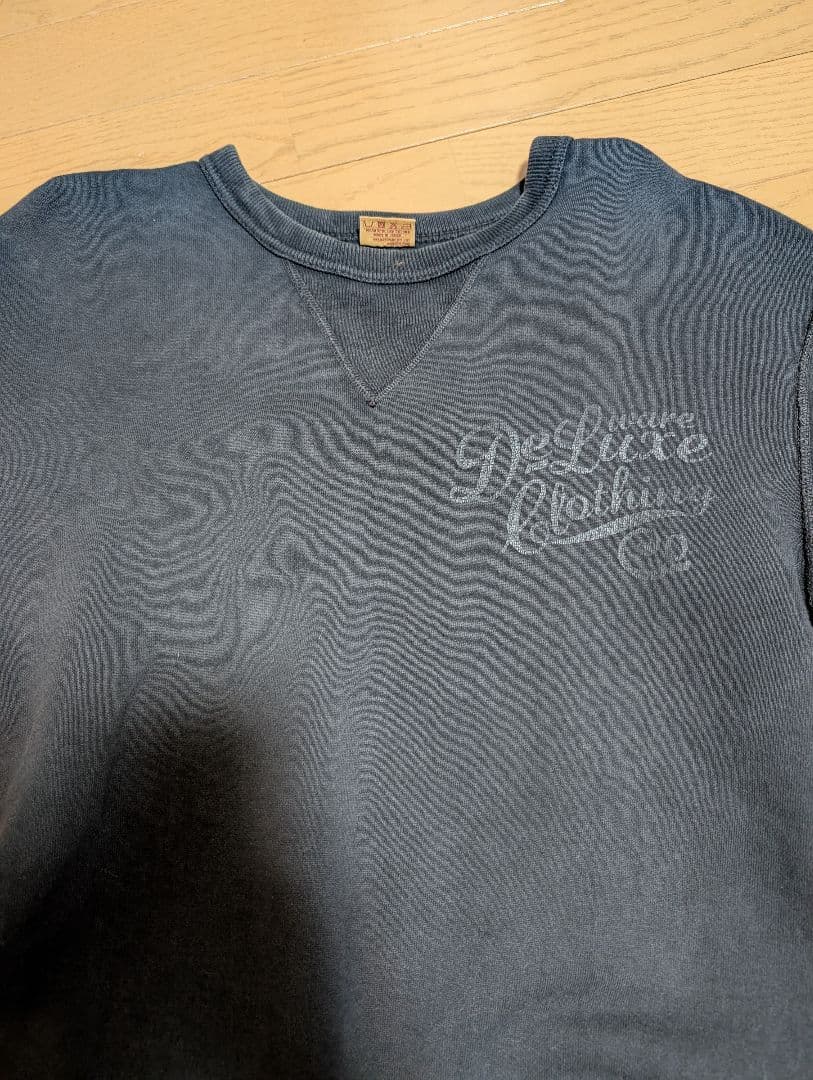 デラックスウエア　スウェット　S101 BLACKプリント　Lサイズ