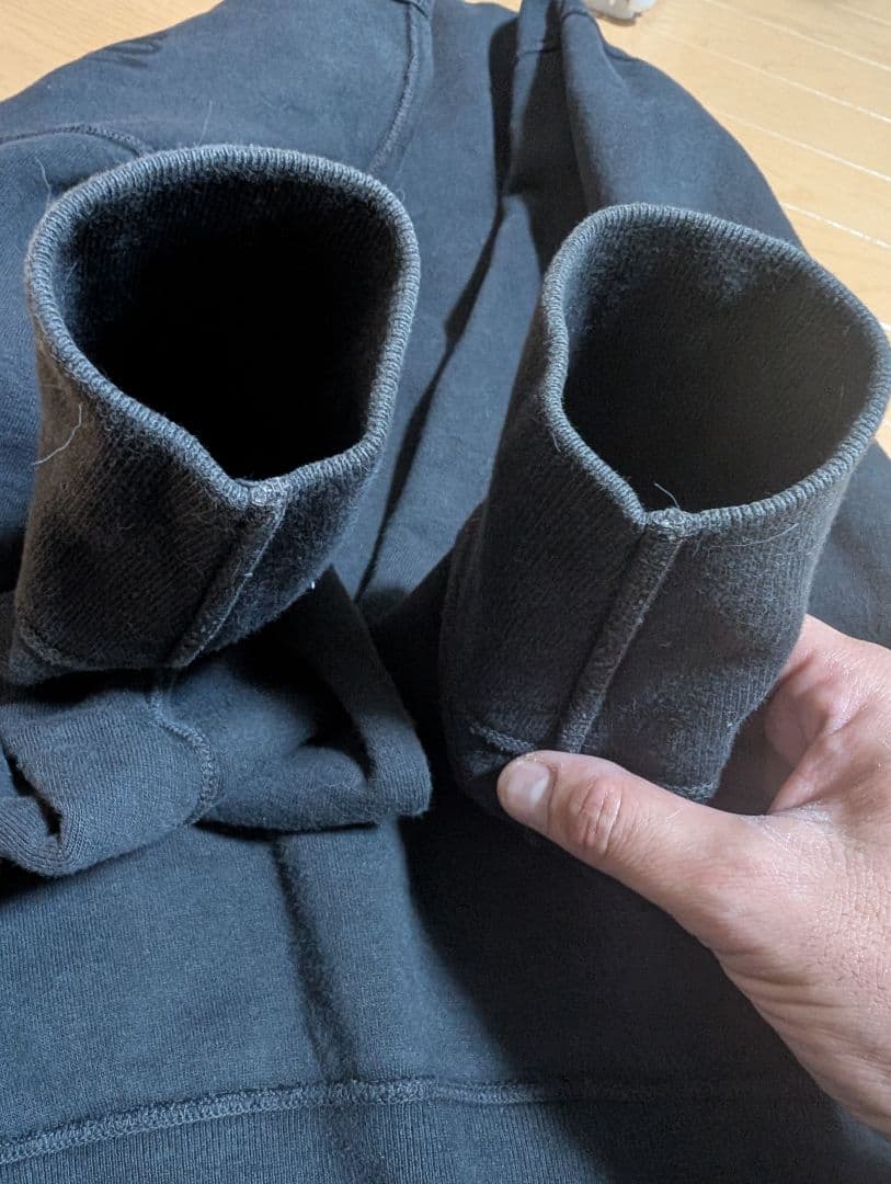 デラックスウエア　スウェット　S101 BLACKプリント　Lサイズ