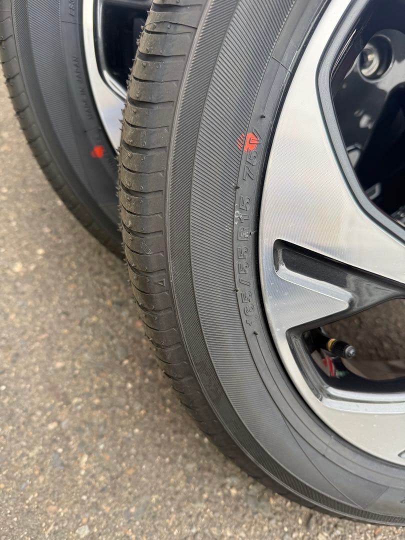 スペーシアカスタムmk54s15インチ ホイールタイヤ 4本セット