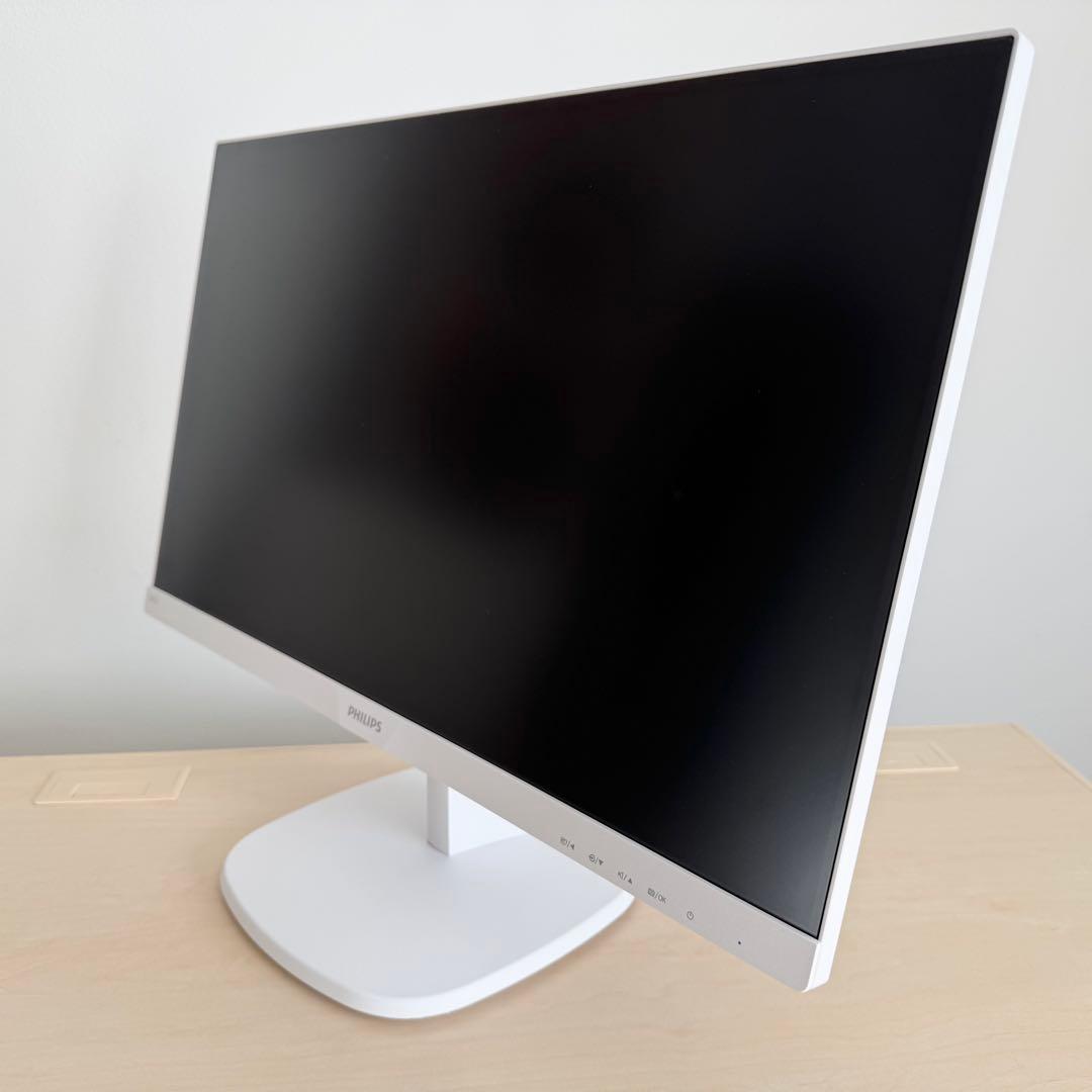 フィリップス23.8型 液晶ディスプレイ ホワイト 243V7QDAW/11
