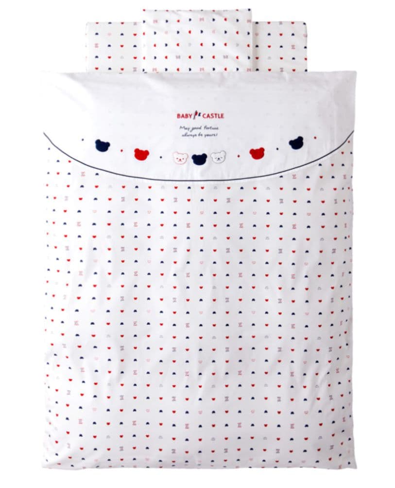 【赤ちゃんの城】ベビー布団セット　トリコロール