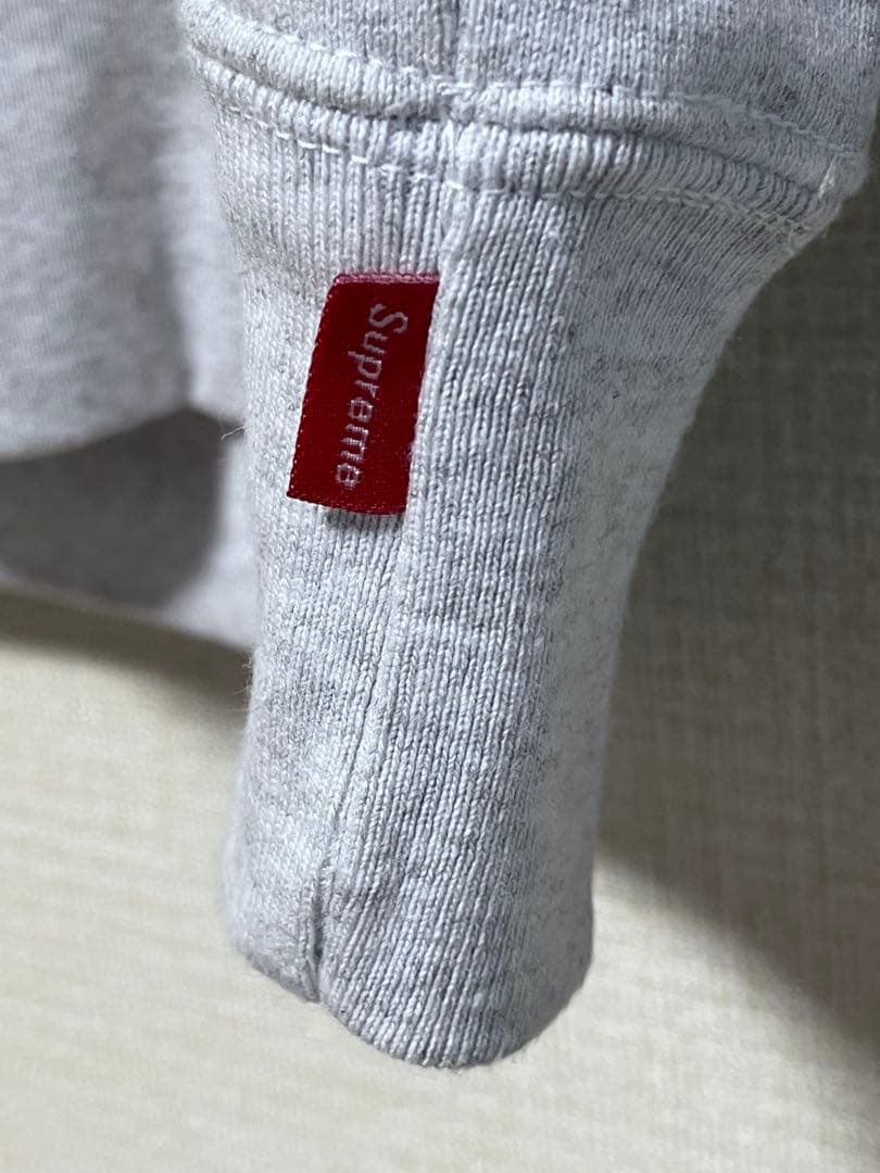 small logo Supreme クルーネック グレー