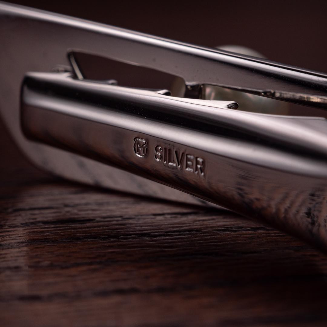 箱付き 世界最高品質ミキモト MIKIMOTO silver 真珠 ネクタイピン