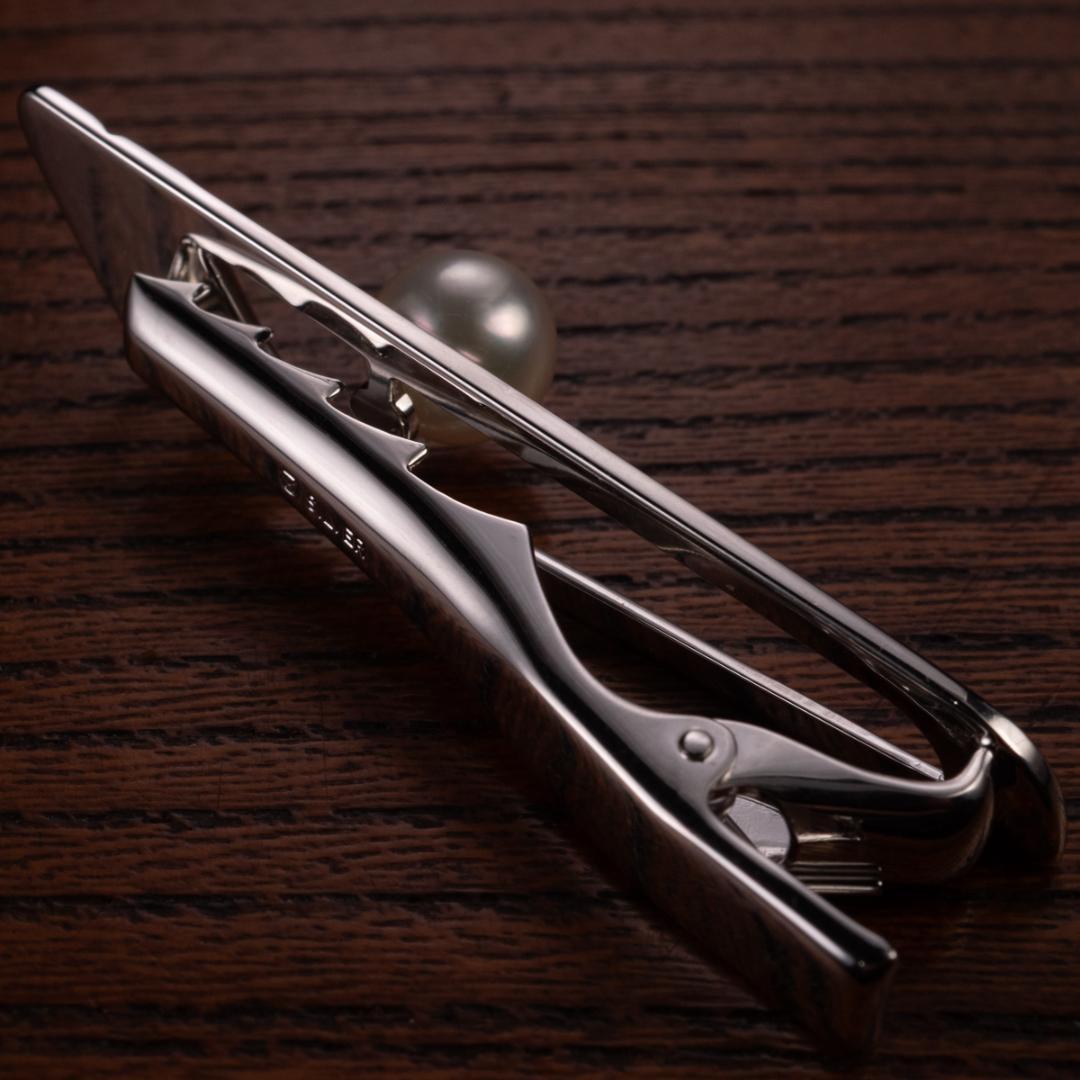 箱付き 世界最高品質ミキモト MIKIMOTO silver 真珠 ネクタイピン