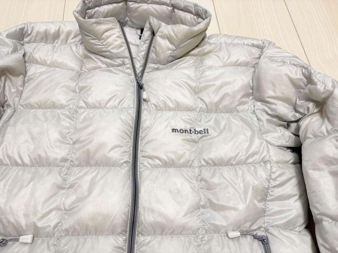 今期完売品　 モンベル スペリオダウンジャケット　S ライトグレー　田中シェン着