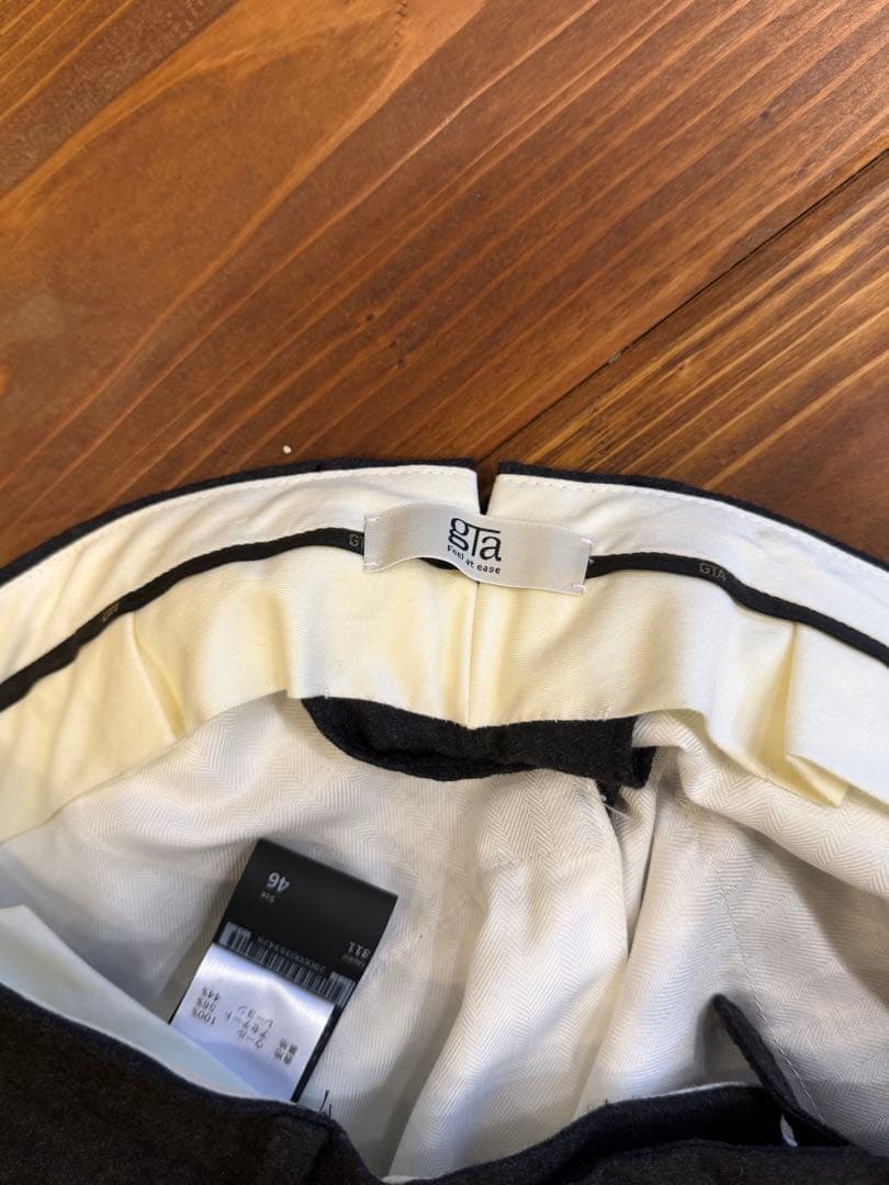 GTA ウールスラックス　チャコールグレー46