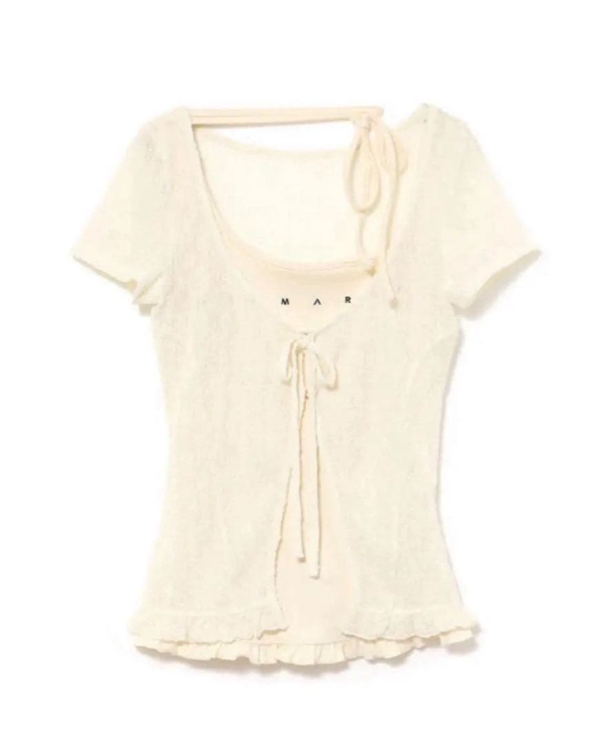 トップス andmary Claire set tops ivory