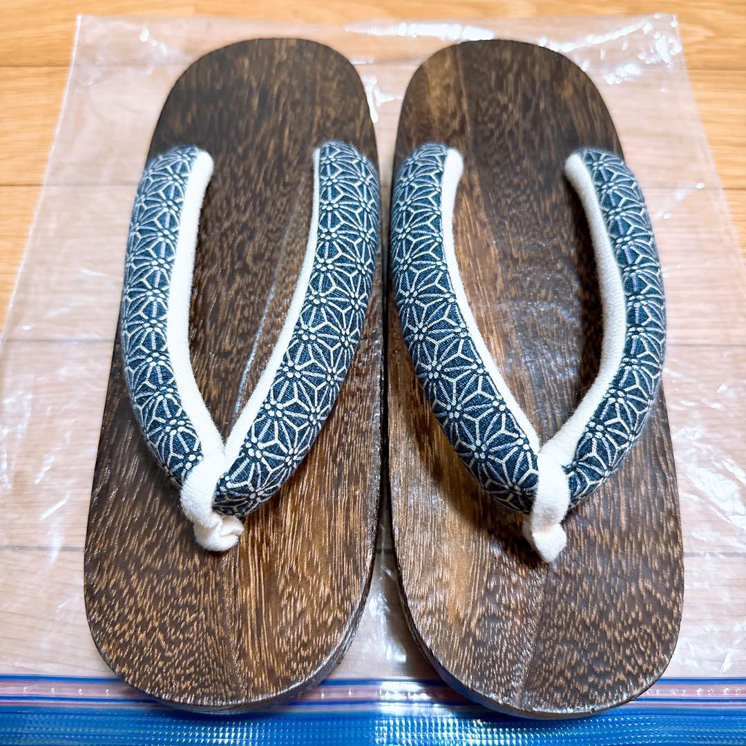 1人で着られる浴衣3点セット 和歌山染工日本染め（ゆかた・しわへこ帯・下駄）