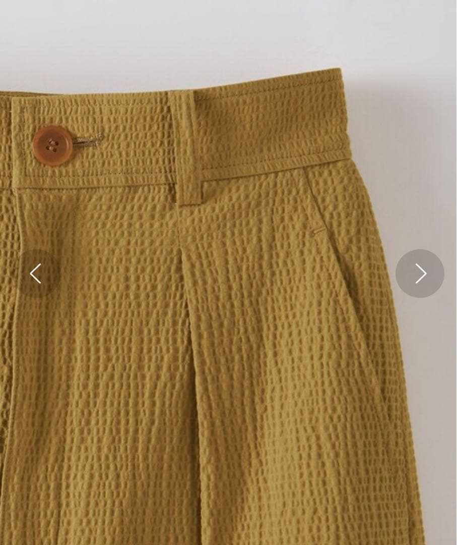 【steven alan】RIPLE COTTON TUCK TROUSERS