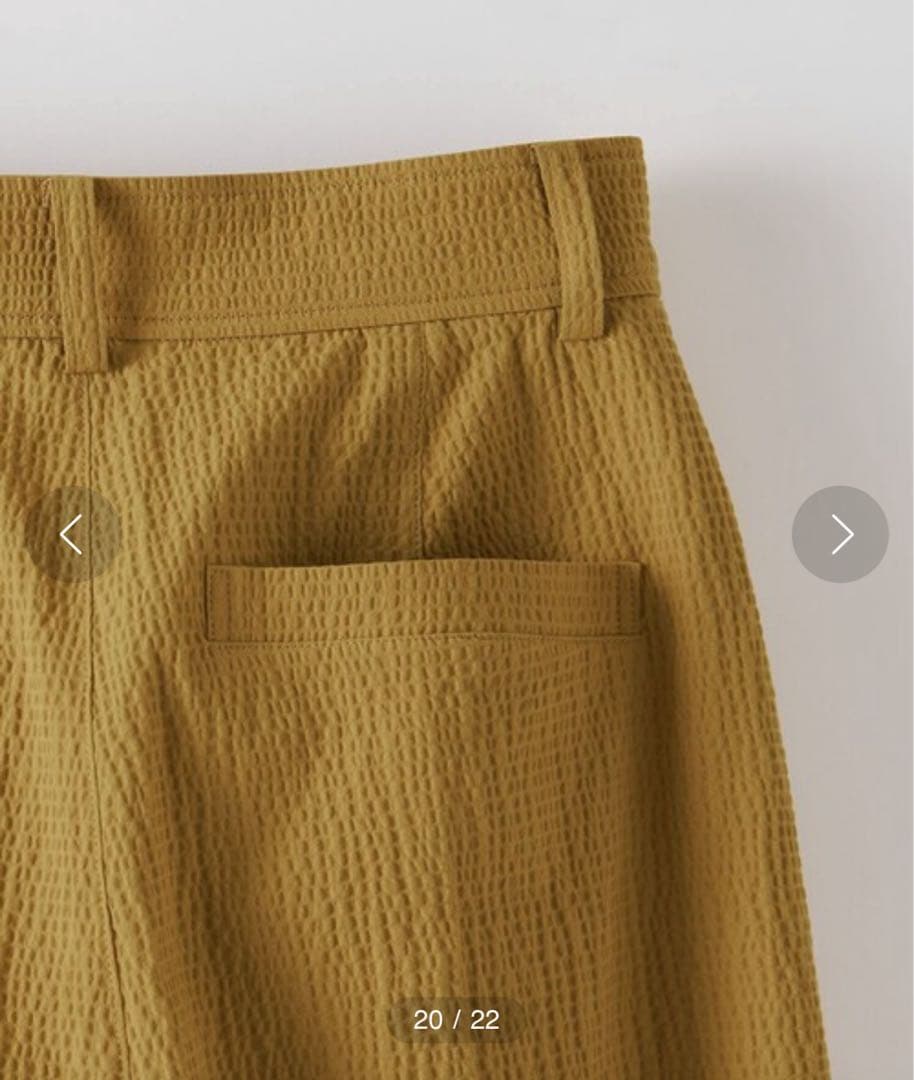 【steven alan】RIPLE COTTON TUCK TROUSERS