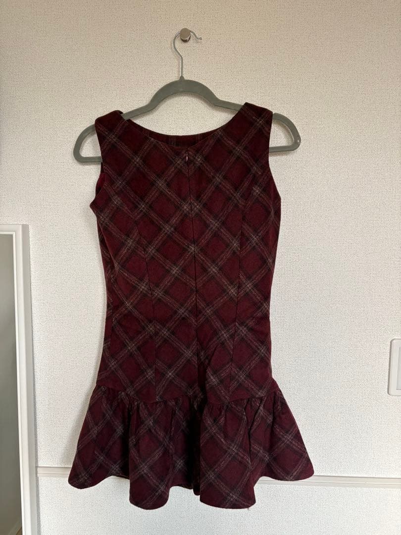 ダーリッチ　darich　タータンチェックノースリミニワンピース