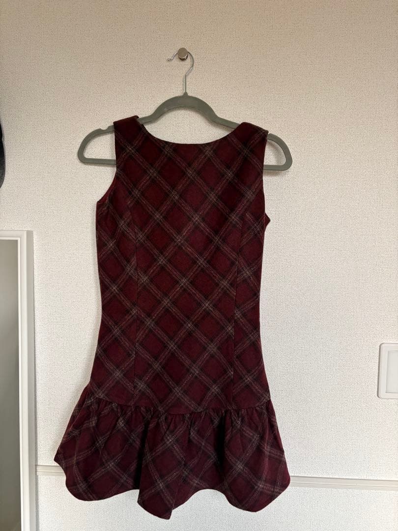 ダーリッチ　darich　タータンチェックノースリミニワンピース